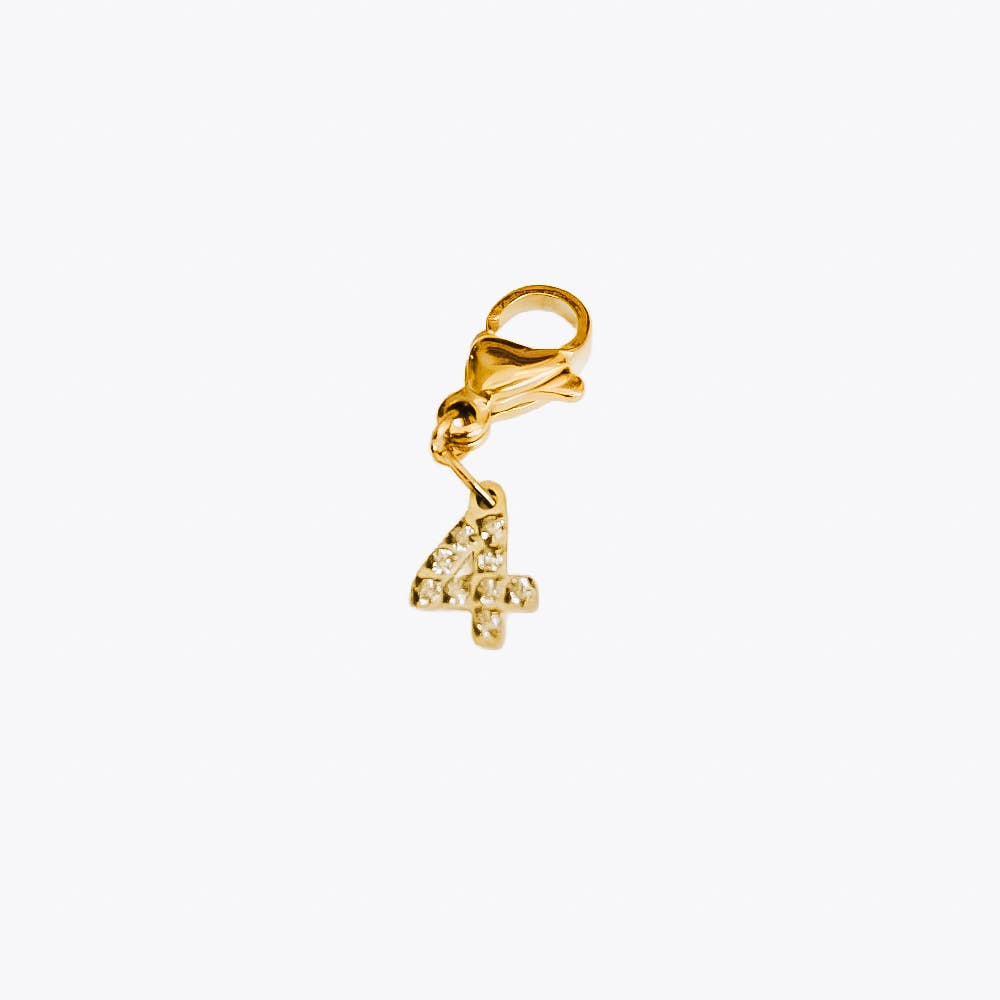 Number Charm Bar Chanelle Charms - WATERPROOF