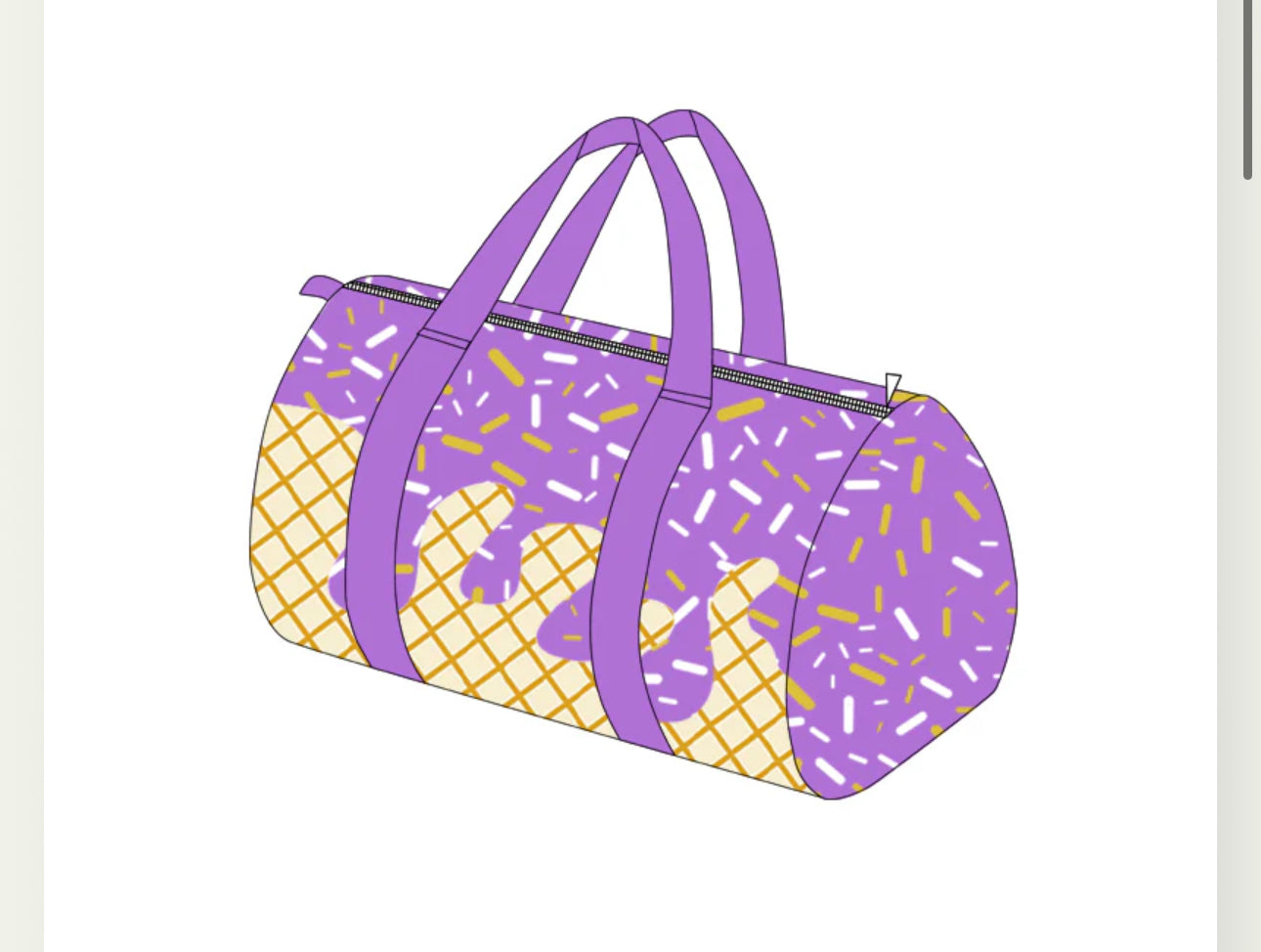 Ice Cream Duffle Bag *2 week TAT*