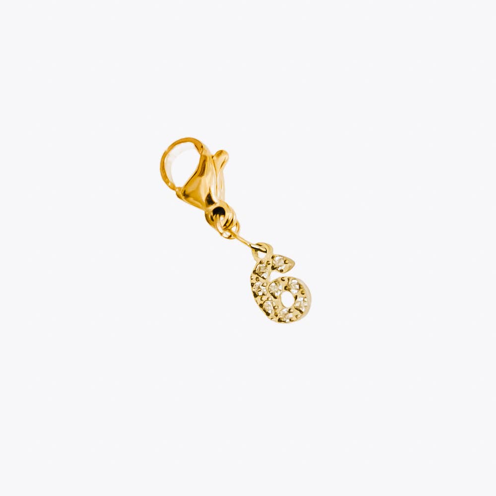 Number Charm Bar Chanelle Charms - WATERPROOF