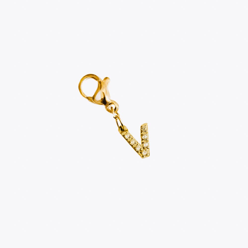 Initial Charm Bar Chanelle Charms - WATERPROOF