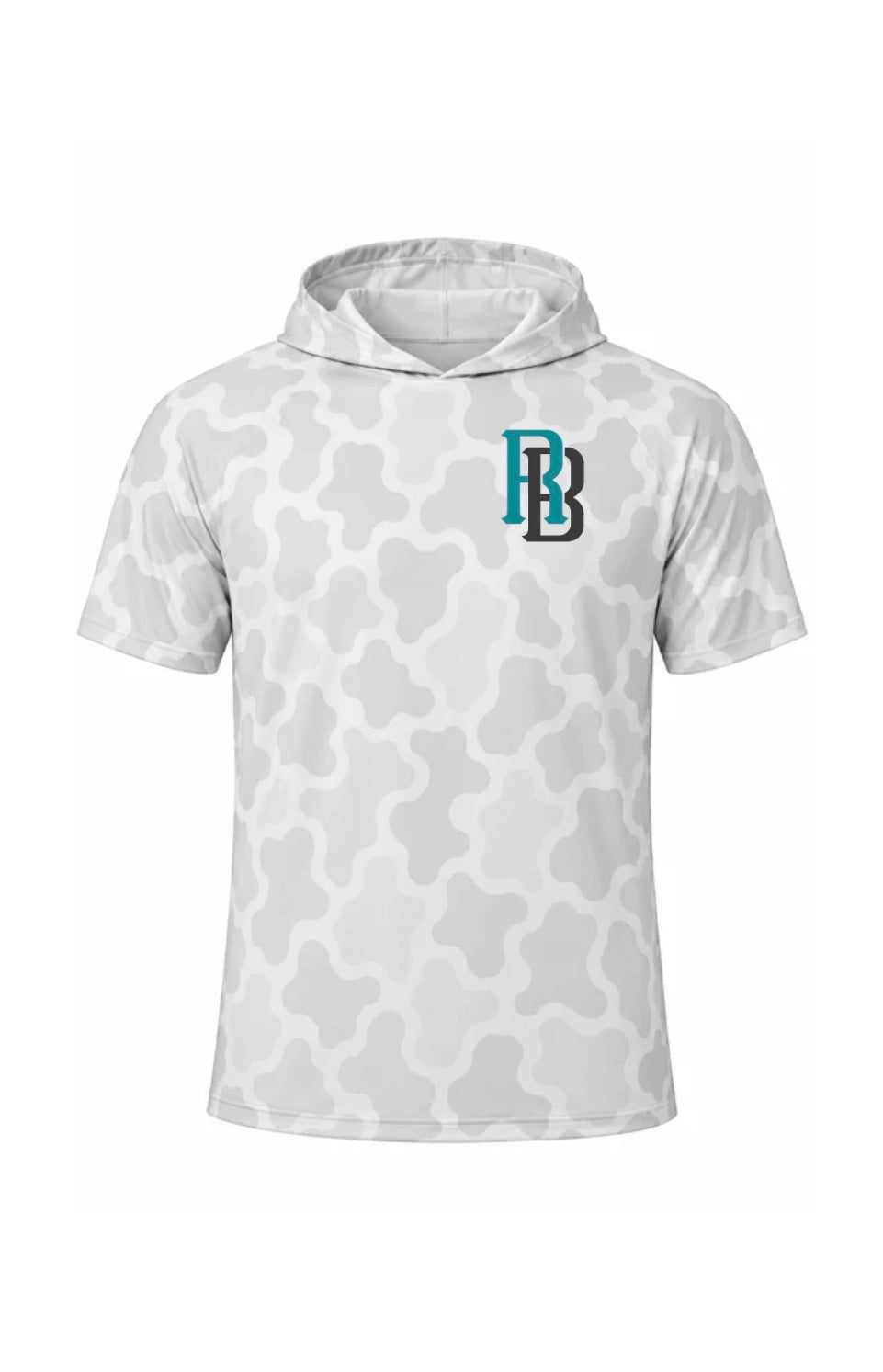 Camo teal hooded dri fit