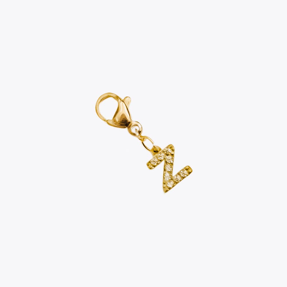 Initial Charm Bar Chanelle Charms - WATERPROOF