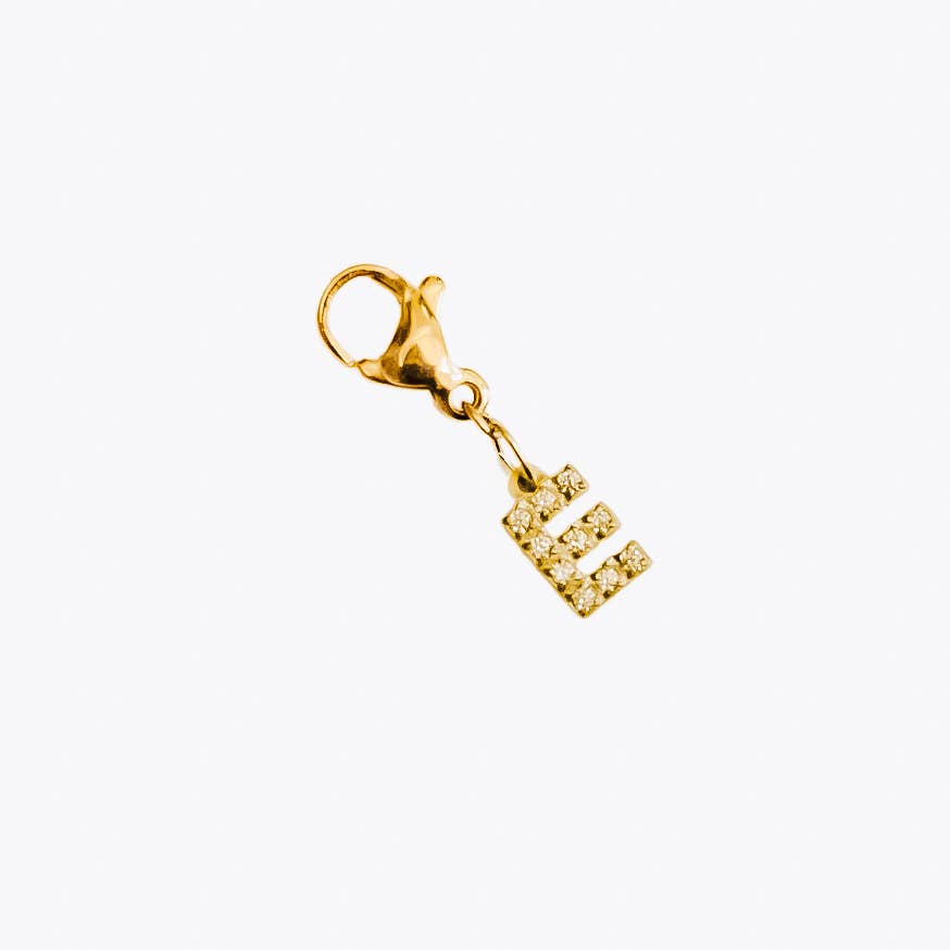 Initial Charm Bar Chanelle Charms - WATERPROOF