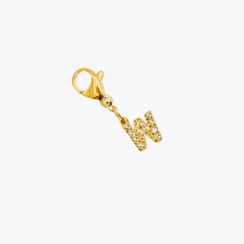 Initial Charm Bar Chanelle Charms - WATERPROOF