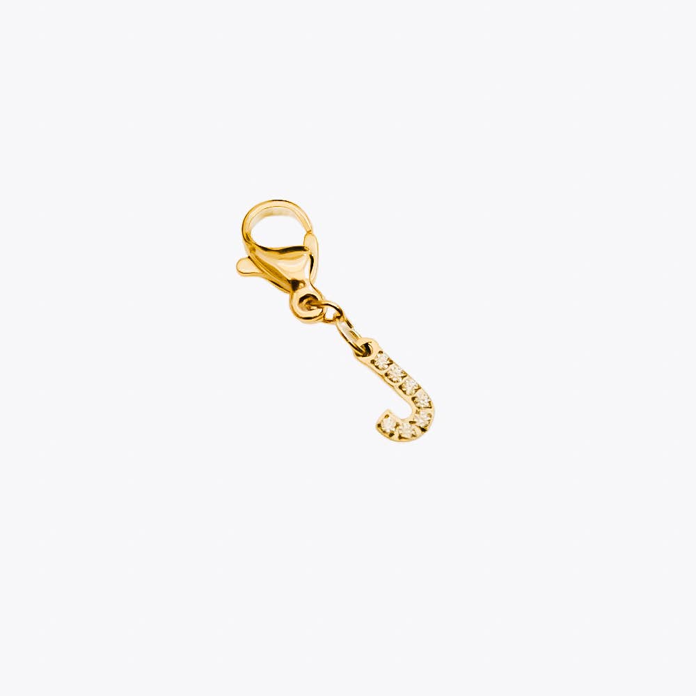 Initial Charm Bar Chanelle Charms - WATERPROOF