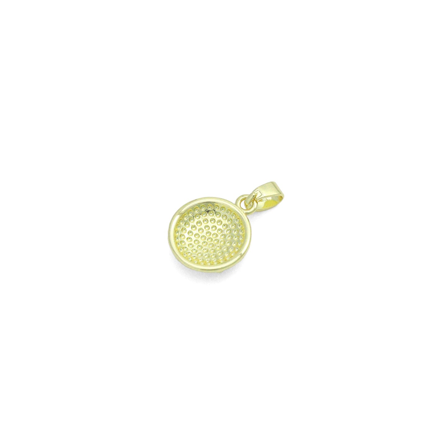 Gold Basketball Charm Pendant,Sku#LX852