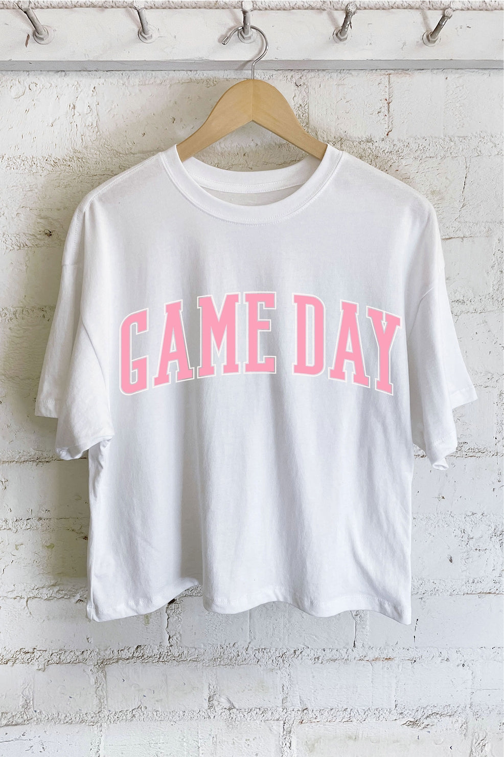 Custom Game Day Long Crop Top