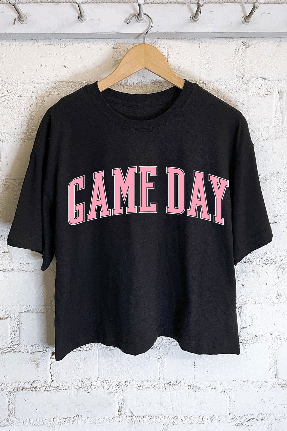 Custom Game Day Long Crop Top