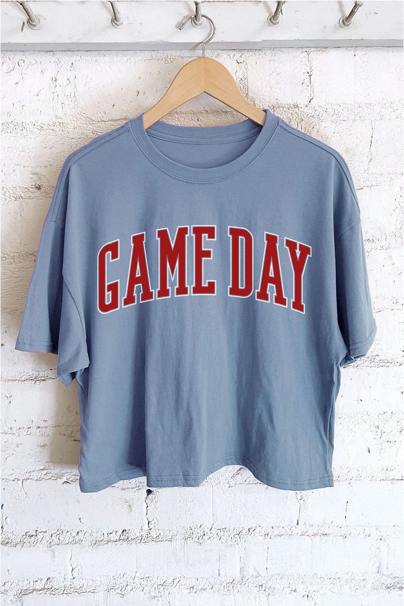 Custom Game Day Long Crop Top