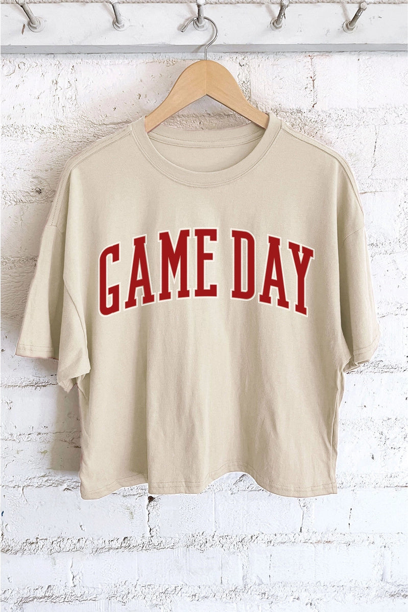 Custom Game Day Long Crop Top