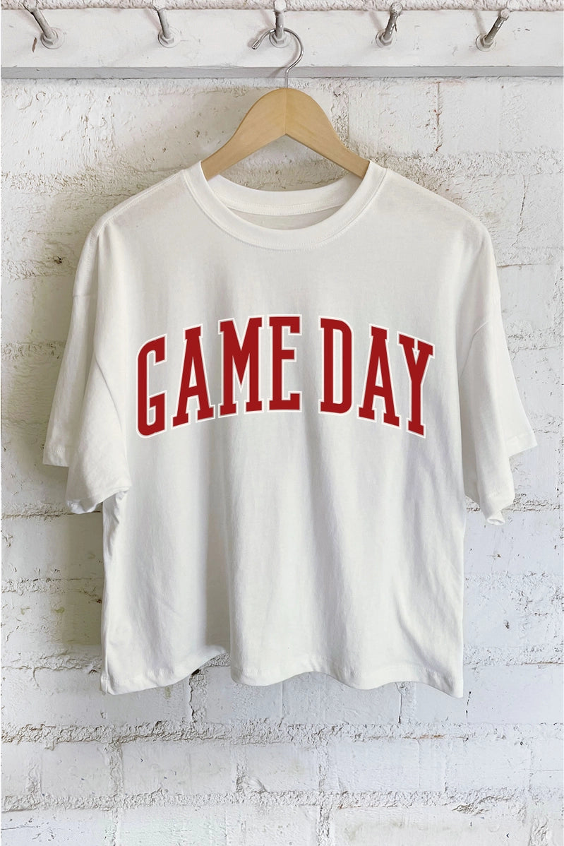 Custom Game Day Long Crop Top