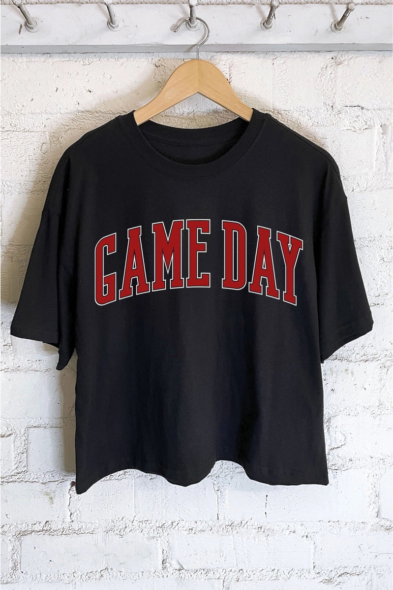 Custom Game Day Long Crop Top