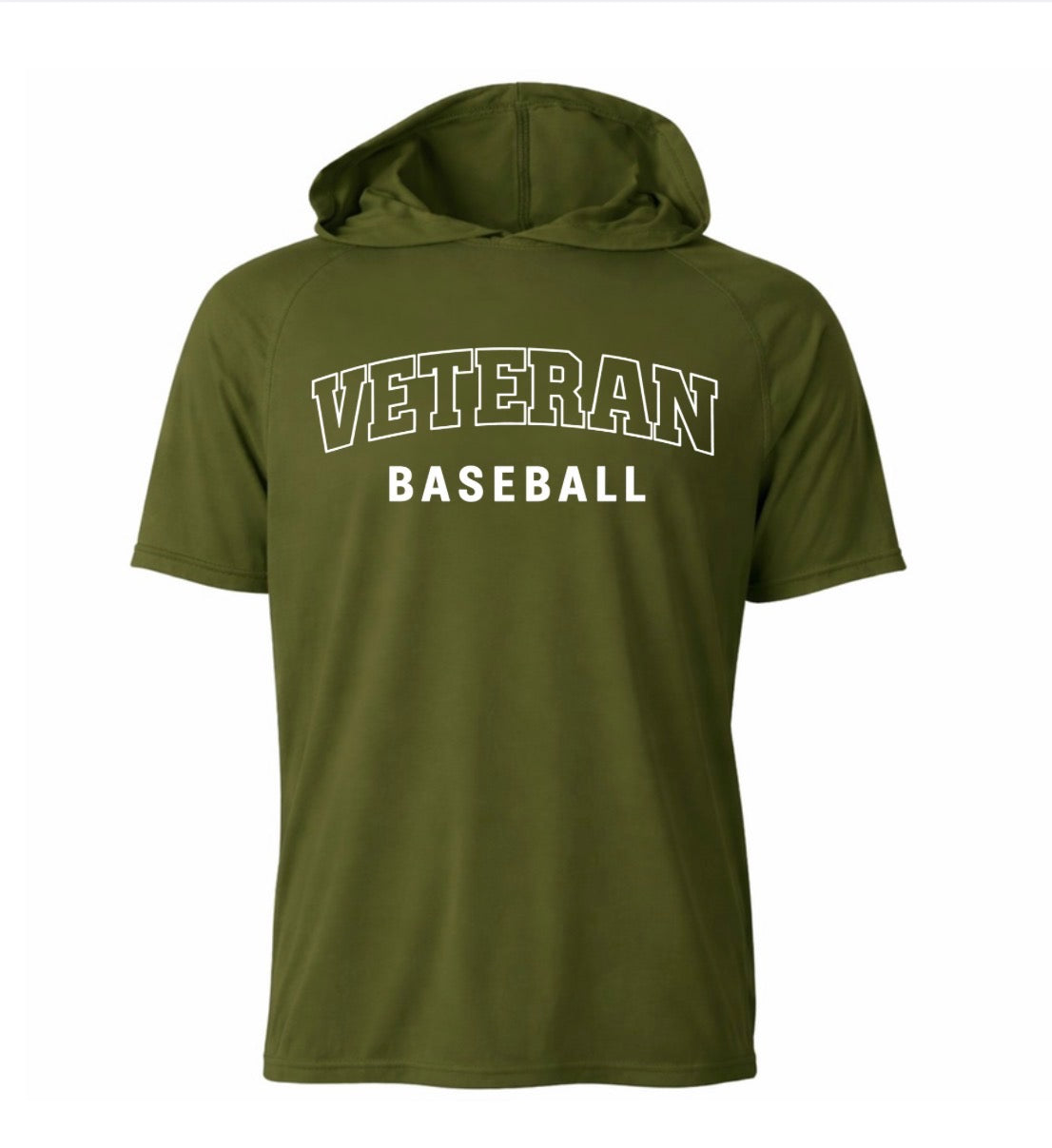 Green hooded top