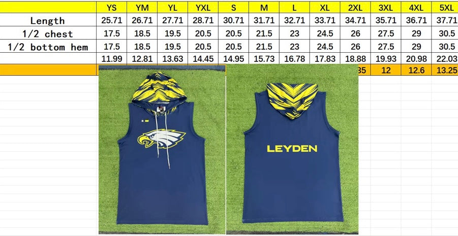 Lions Sleeveless Hooded Shirt