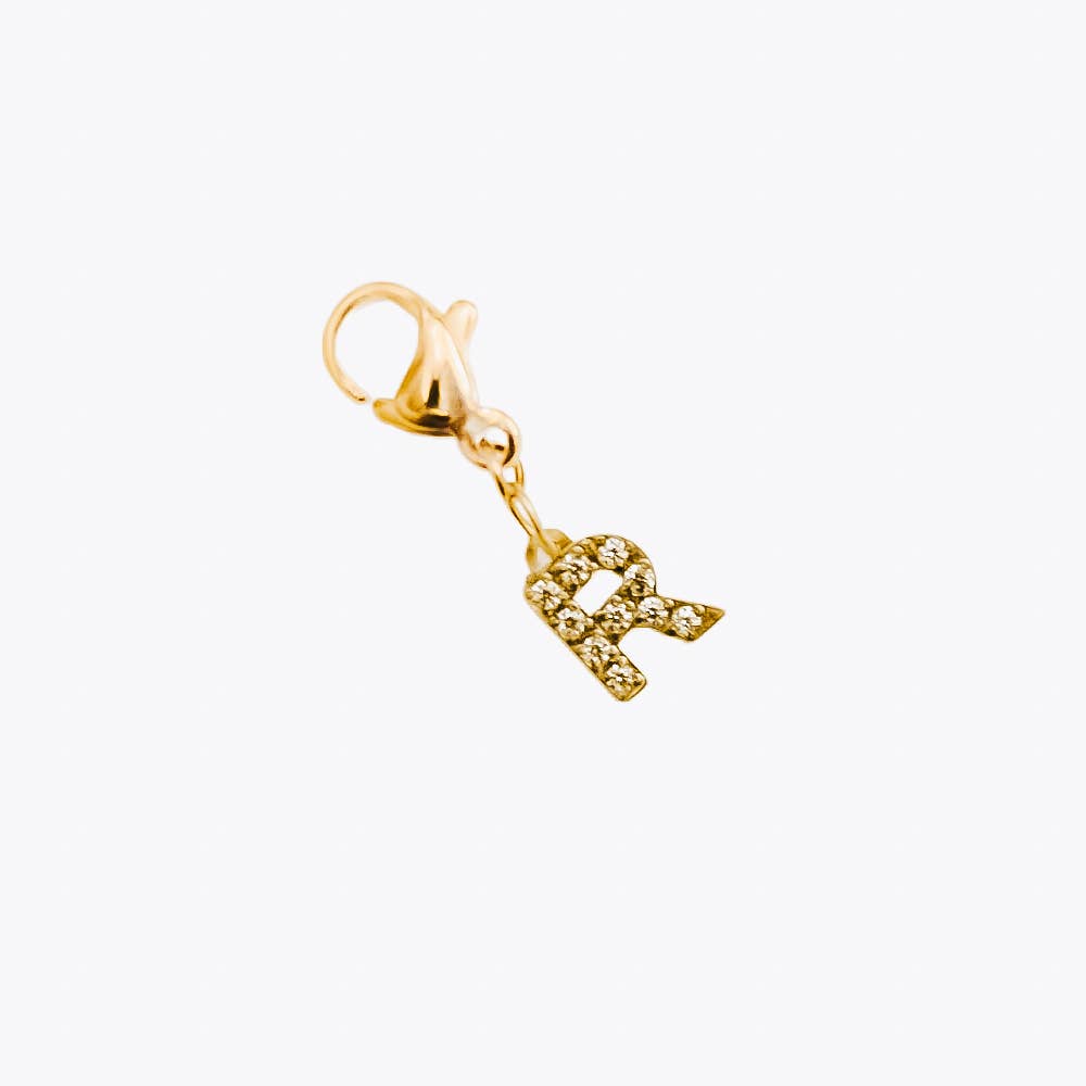 Initial Charm Bar Chanelle Charms - WATERPROOF