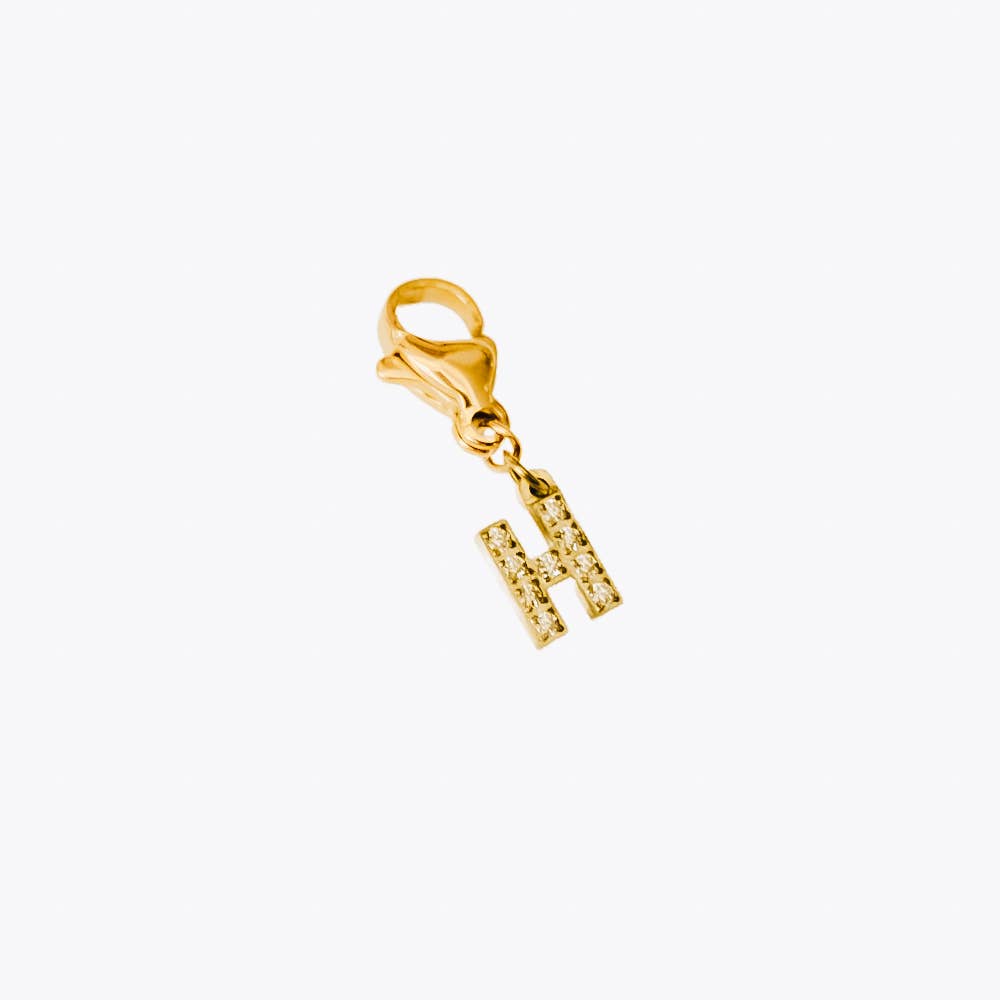 Initial Charm Bar Chanelle Charms - WATERPROOF
