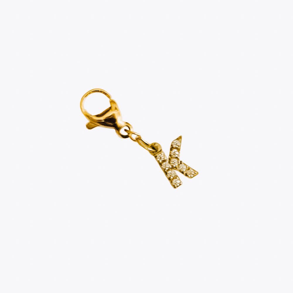 Initial Charm Bar Chanelle Charms - WATERPROOF