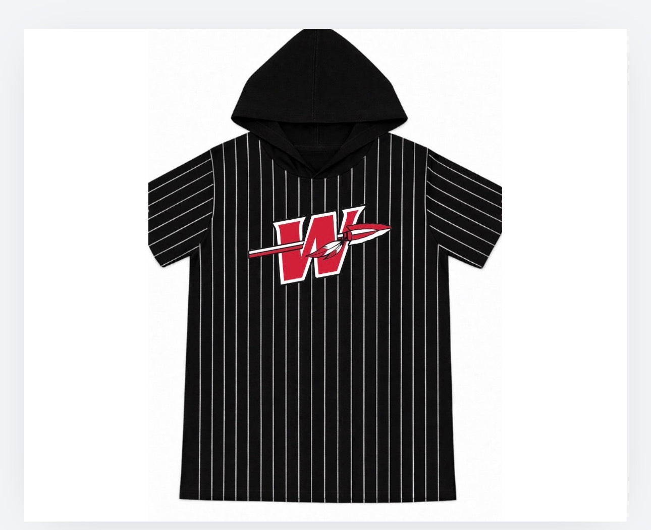 Washington Pinstripe Hooded Top