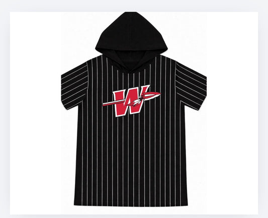 Washington Pinstripe Hooded Top