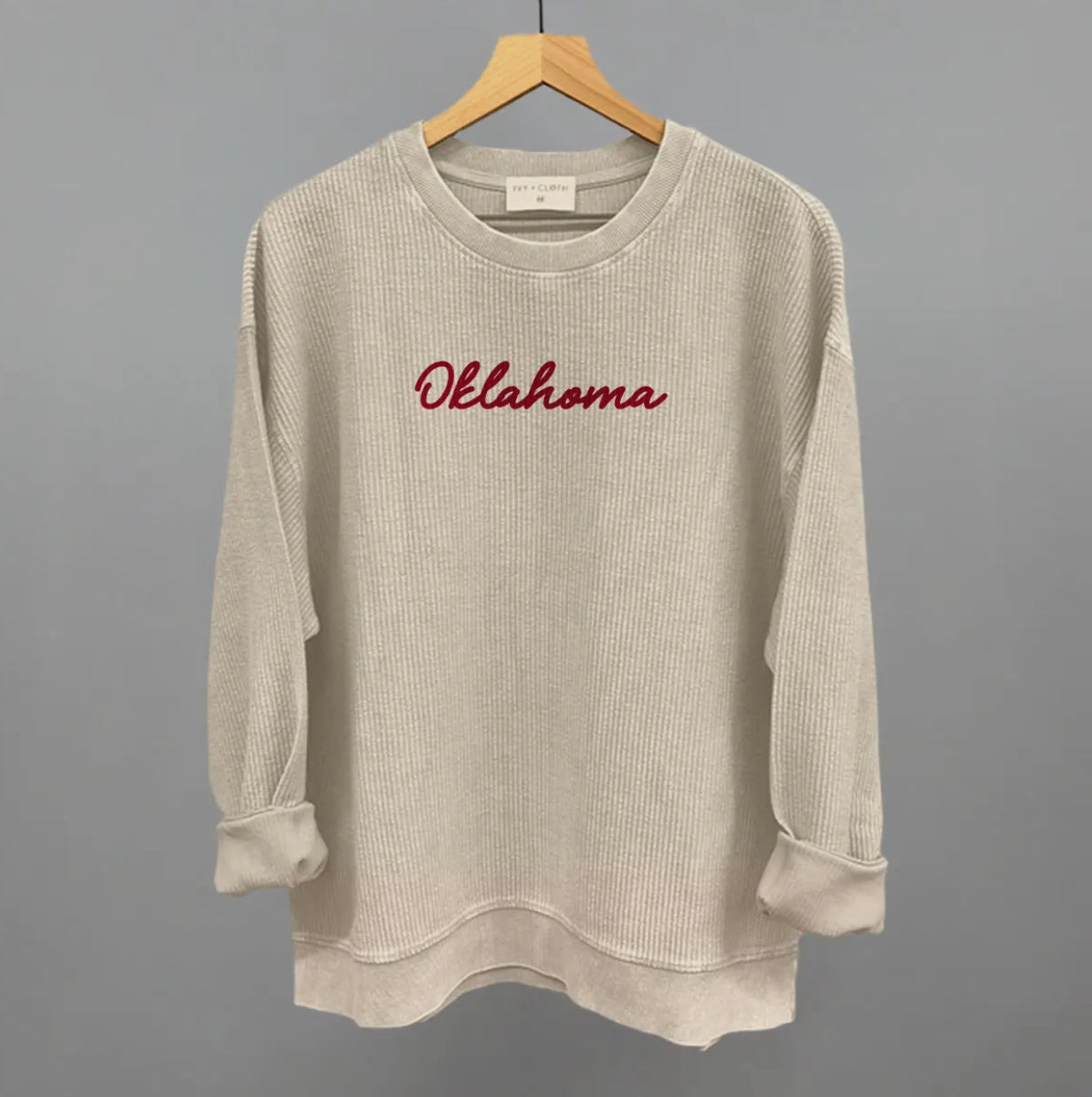 Cursive Oklahoma Sweatshirt