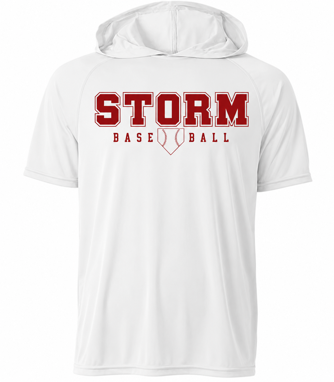 Short sleeve hooded dri fit