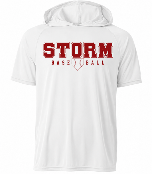 Short sleeve hooded dri fit
