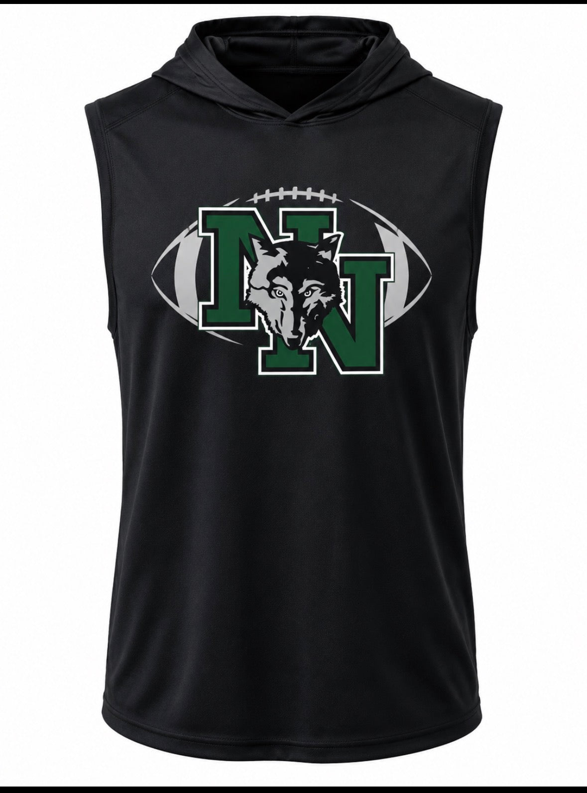 Sleeveless Hooded Top