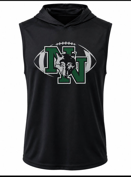 Sleeveless Hooded Top