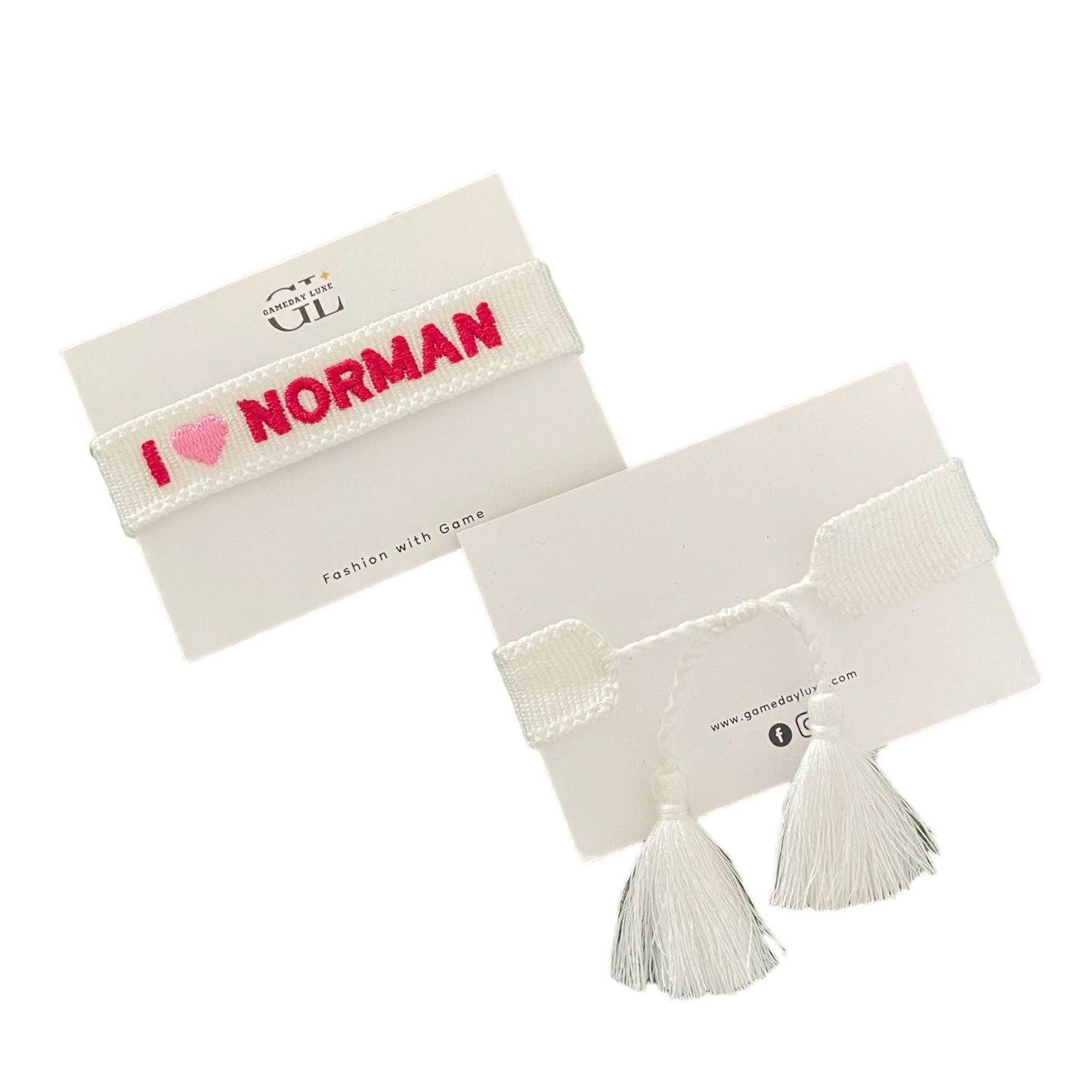 I heart Norman Team Tassel Bracelet