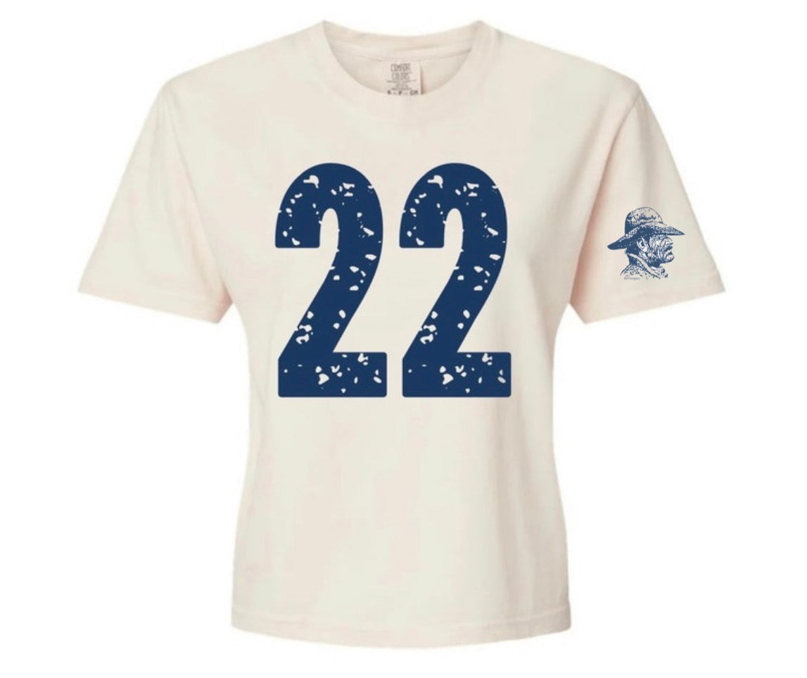 Custom Number Comfort Colors Long Crop