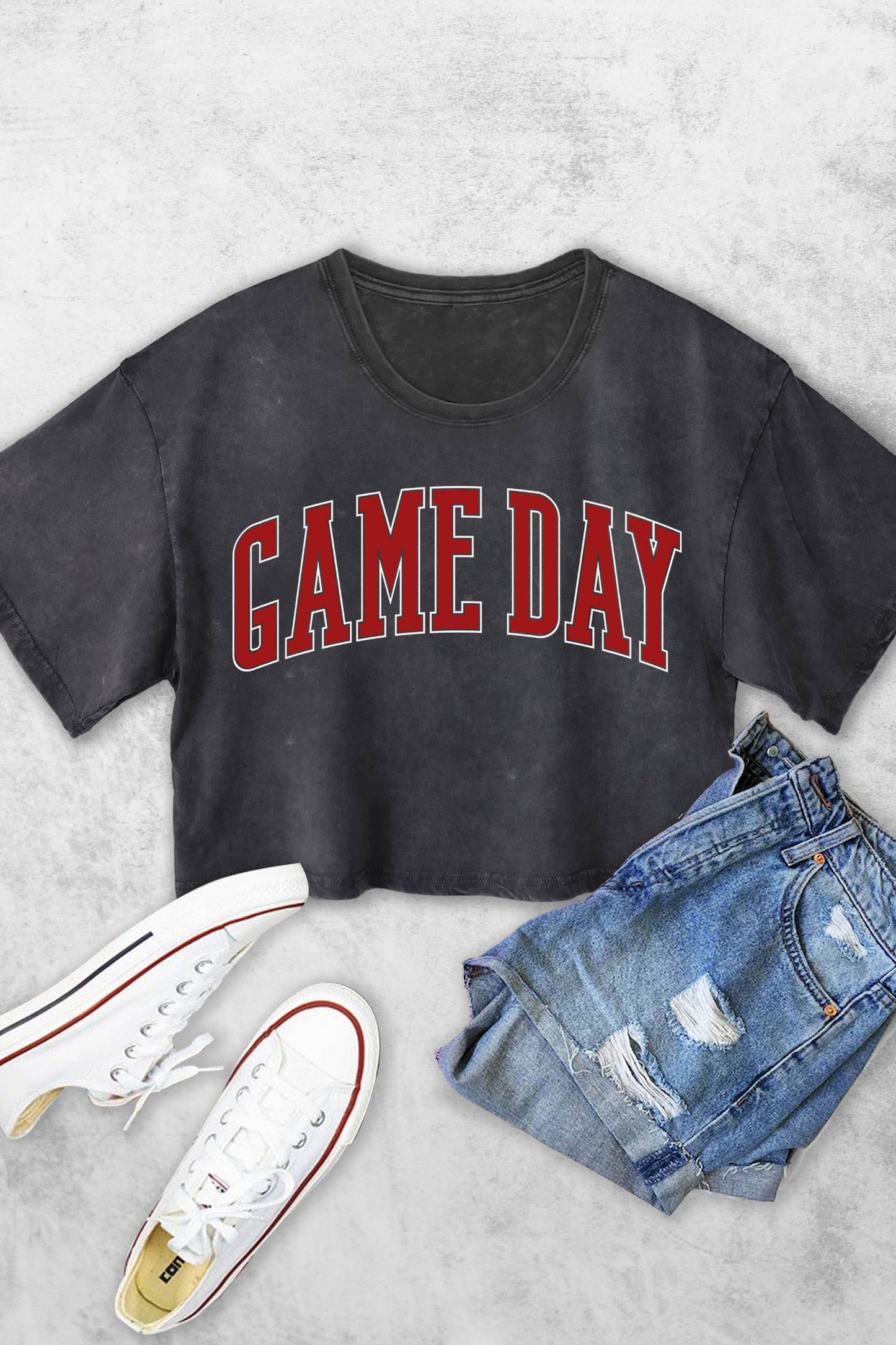 GAME DAY PUFF WOMEN'S VINTAGE GRAPHIC CROP TOP