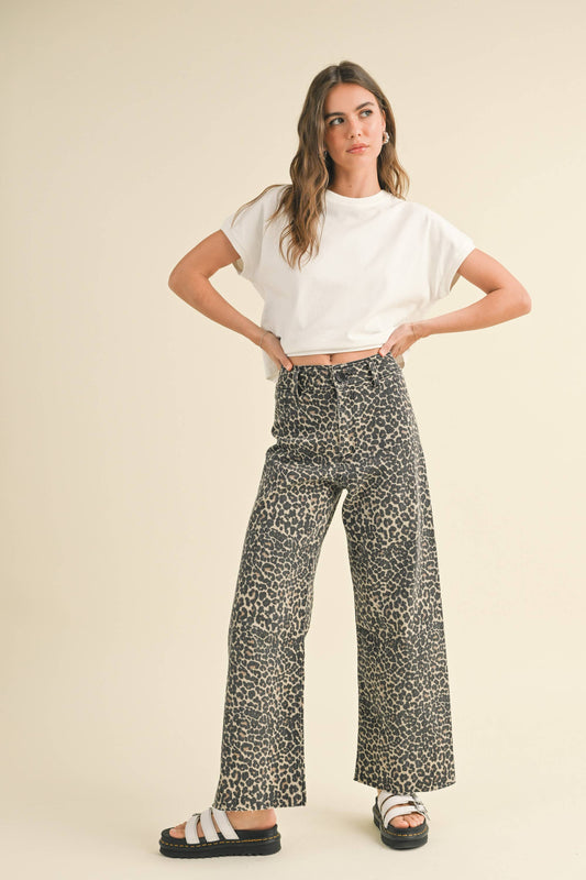 LEOPARD PRINT PANTS