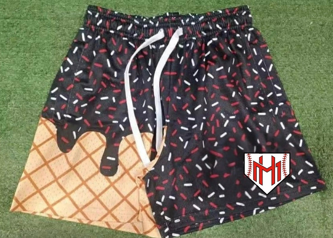 Black Ice Cream Shorts