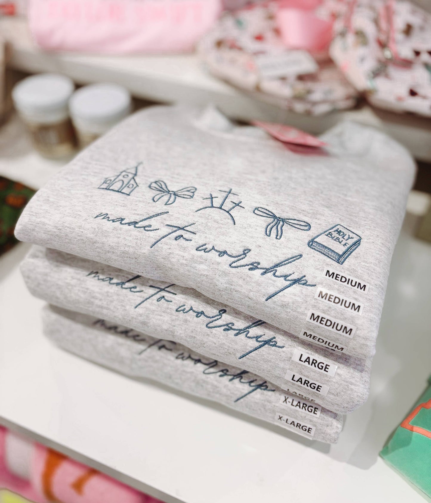 Made To Worship Embroidered Crewneck