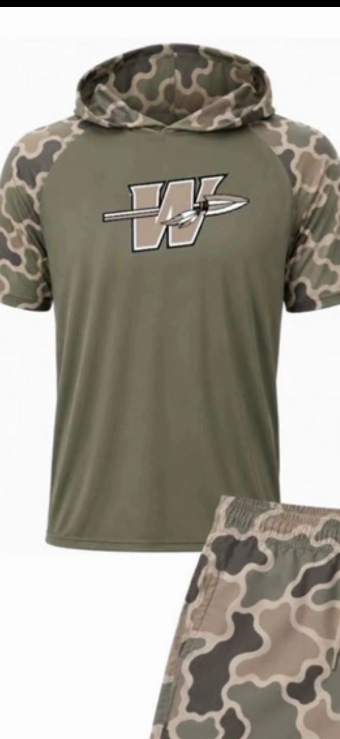 Camo hooded dri fit