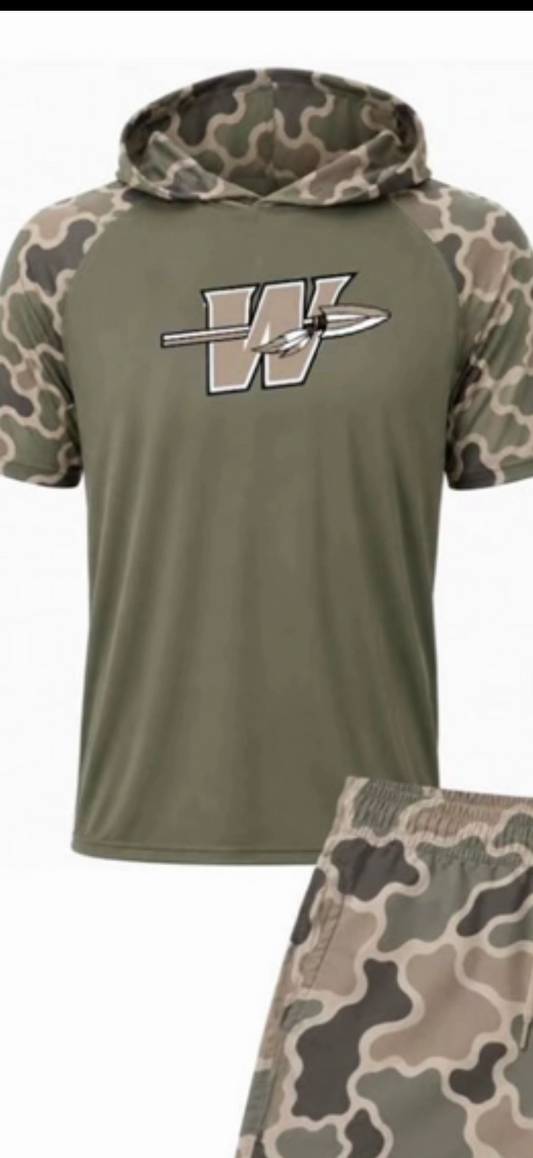 Camo hooded dri fit