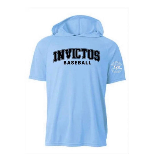 Short sleeve hooded dri fit