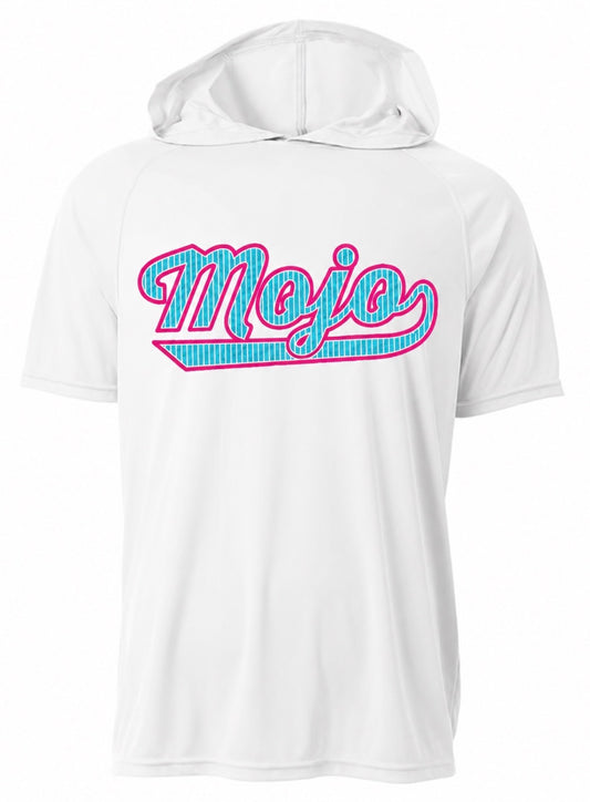 Mojo baseball short sleeve hooded shirt