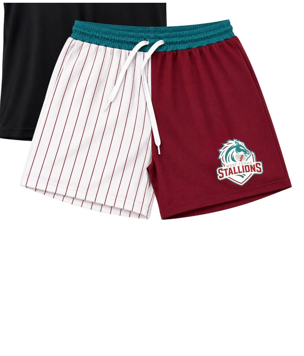 Stallions two tone shorts
