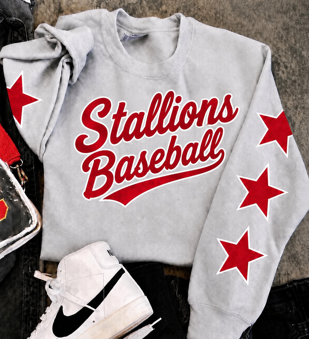 Stallions baseball star sweatshirt
