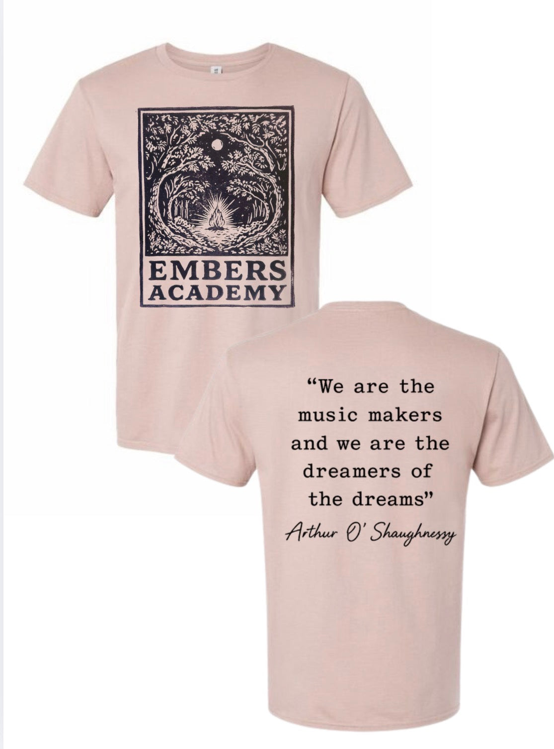 Adult T shirt (blush pink) QUOTE