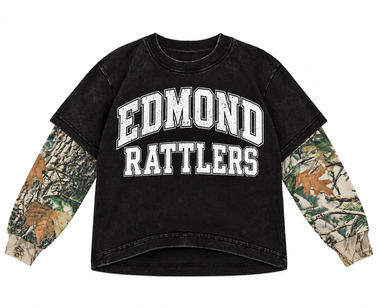 Youth Camo long sleeve shirt