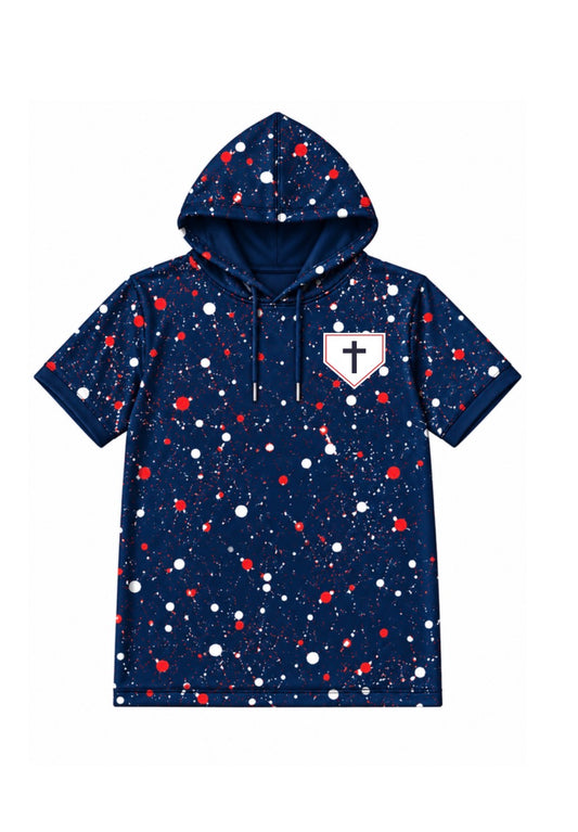 Kingdom Splatter Hooded Top