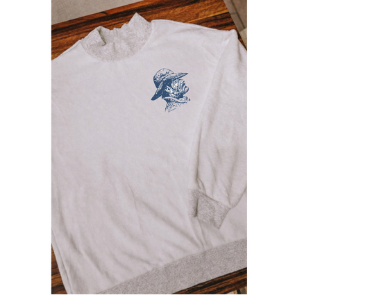 Reversible Mock Neck
