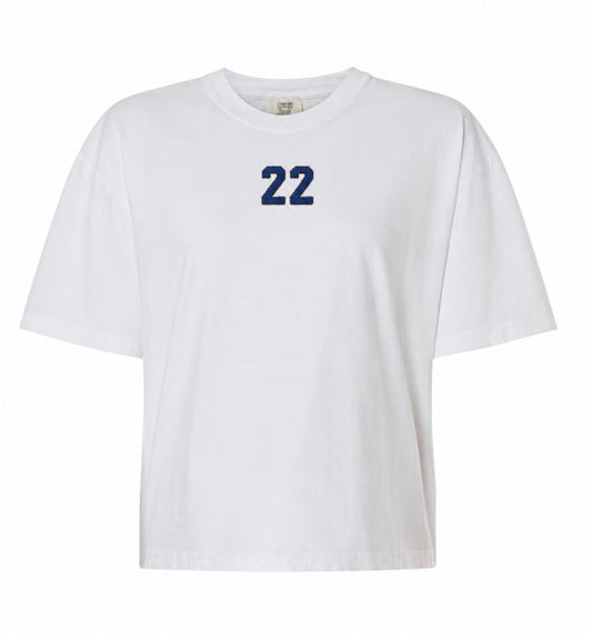 Custom embroidered number tshirt