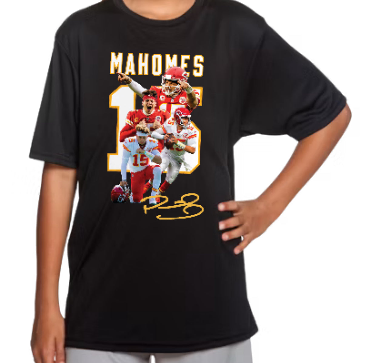 Youth Patrick Mahomes performance T-shirt