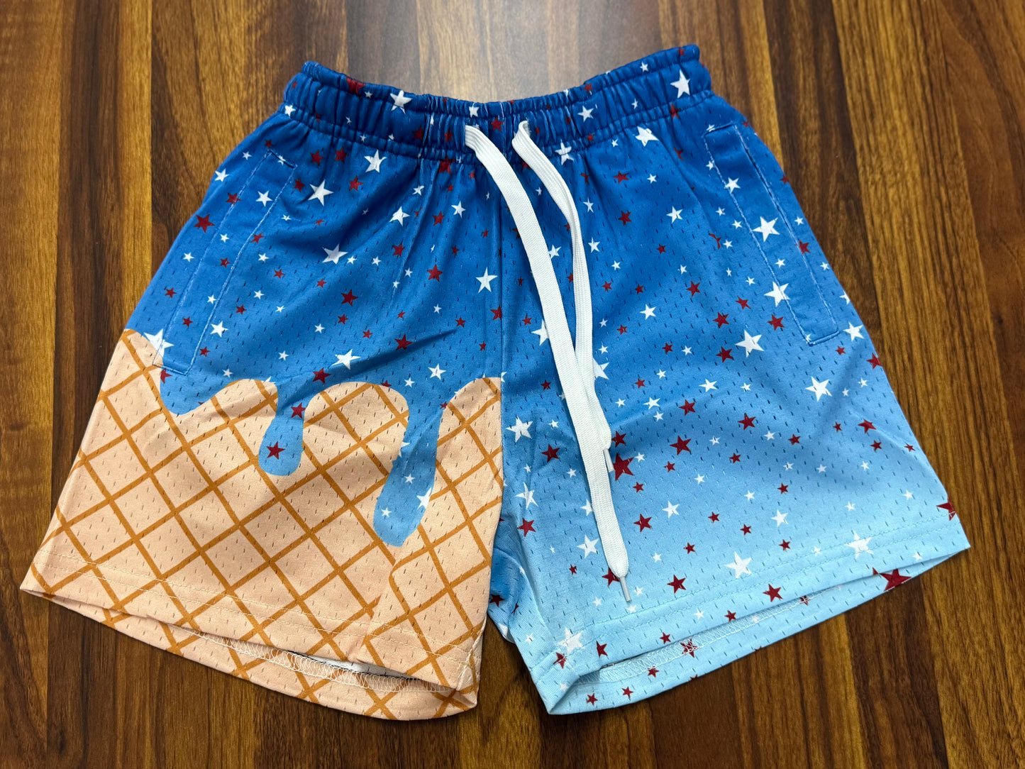 Dark blue star shorts