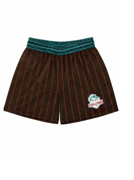 Stallions pinstripe shorts