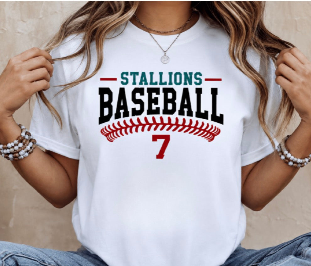 Stallion baseball Tee