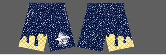 Blue Ice Cream Shorts